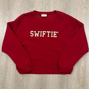 Taylor Swift Red Swiftie Crewneck Large